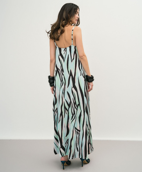 Φόρεμα μάξι zebra